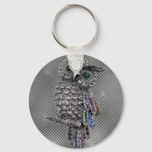 Chaveiro coruja bonito que bling