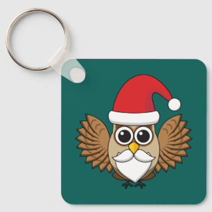 Chaveiro Coruja Papai Noel