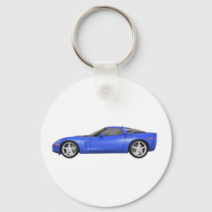 Chaveiro Corvette 2008: Carro desportivo: Término Azul: