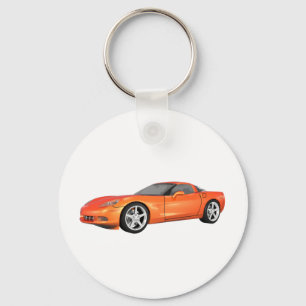 Chaveiro Corvette 2008: Carro Esportivo: Término Laranja: