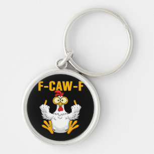 Chaveiro Corvo F-Caw-F Humor Divertido Gótico