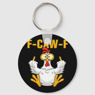 Chaveiro Corvo F-Caw-F Humor Divertido Gótico