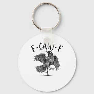 Chaveiro Corvo, F-Caw-F Pássaro Engraçado