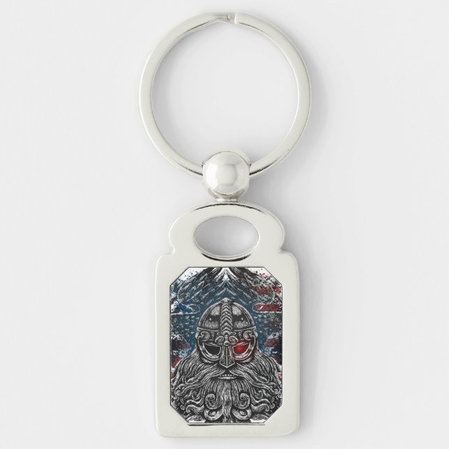 Chaveiro Corvos de Odin e espadas Mitologia Viking EUA band (Frente)