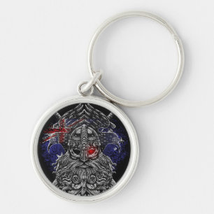 Chaveiro corvos de Odin espadas Mitologia Viking bandeira d