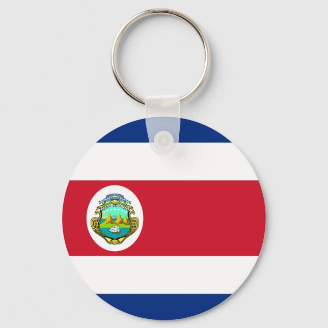 Chaveiro Costa Rica - Bandeira Nacional da Costa Rica (Frente)
