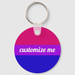Chaveiro Costume bissexual da bandeira do arco-íris