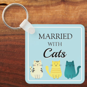 Chaveiro Costume divertido do Cat Lover