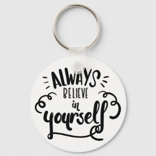 Chaveiro Cota Motivacional de Objetivos de Atitude de Confi