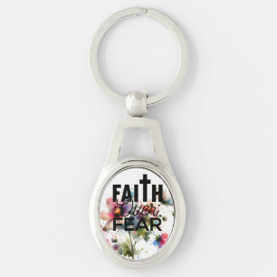 Chaveiro COTAÇÃO DE FÉ FLORAL DE PINK E INDIGO Moderno