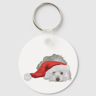 Chaveiro Coton de Tulear - Esperando