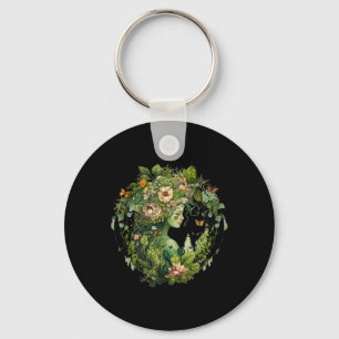 Chaveiro Cottagecore Floral Mãe Terra Hippie Natureza Eart