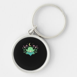 Chaveiro Cottagecore Goblincore Flores da Lua Floresta Sapo