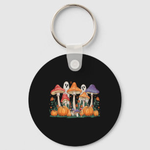 Chaveiro Cottagecore Halloween Ghost Mushroom