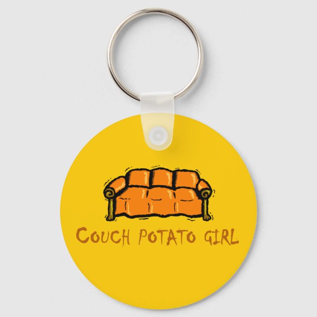 Chaveiro Couch Potato Girl (Frente)