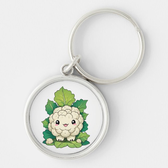 Chaveiro Couve-flor Kawaii (Frente)