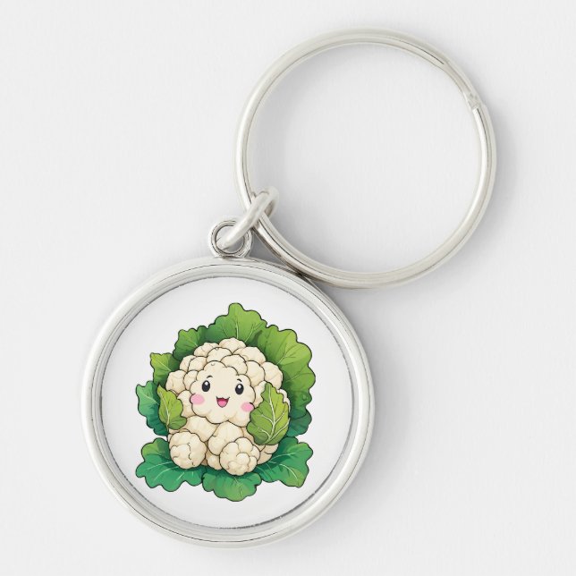 Chaveiro Couve-flor Kawaii (Frente)