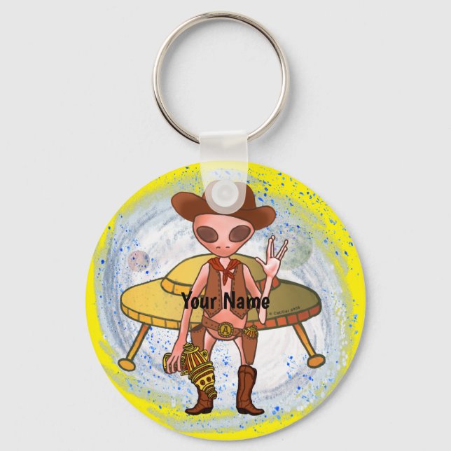 Chaveiro Cowboy Alien (Frente)