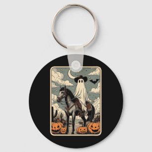 Chaveiro Cowboy Fantasma Andando Cavalo Engraçado Tarot Car