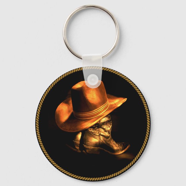 CHAVEIRO COWBOY HAT E BOOTS (Frente)