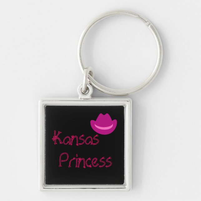 Chaveiro cowboyha_pink_dark, Kansas, princesa (Frente)