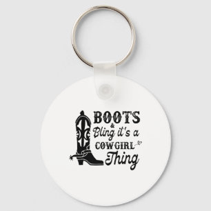 Chaveiro Cowgirl &amp; Boots Bling It A Cowgirl Thors