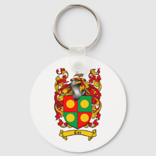 CHAVEIRO COX FAMILY CREST - COX CASACO DE ARMAS