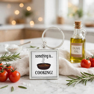 Chaveiro Cozinhando Algo está Cozinhando