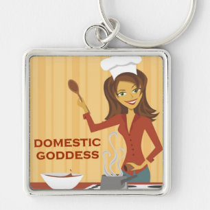 Chaveiro Cozinheiro chefe doméstico da dona de casa da