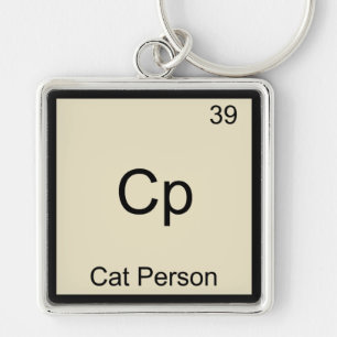 Chaveiro Cp - Gato Pessoa Camiseta Divertida Símbolo Elemen