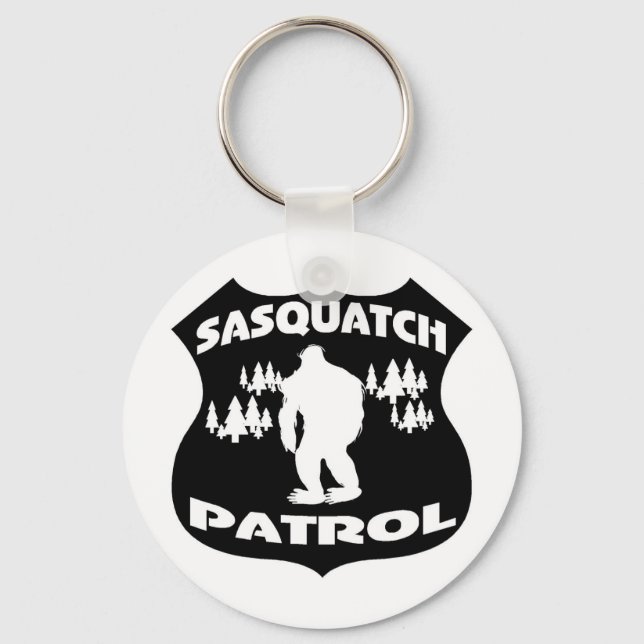 Chaveiro Crachá da Floresta da Patrulha Sasquatch (Frente)