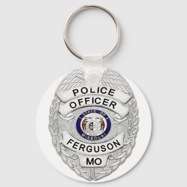 Chaveiro Crachá da Polícia de Ferguson (Frente)