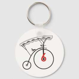 Chaveiro Crachá número 6