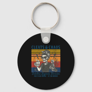 Chaveiro Crampons & caos esqueleto mãe de futebol engraçado