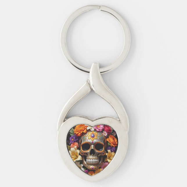 Chaveiro Craniano de Açúcar Ornamentado (Frente)