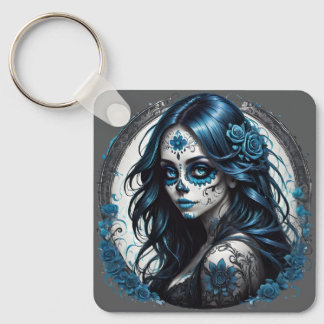 Chaveiro Crânio Colorido no 9 Poster brilhante