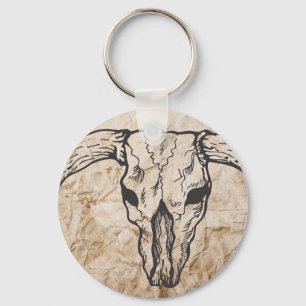 Chaveiro Crânio de Texas Longhorn Bull