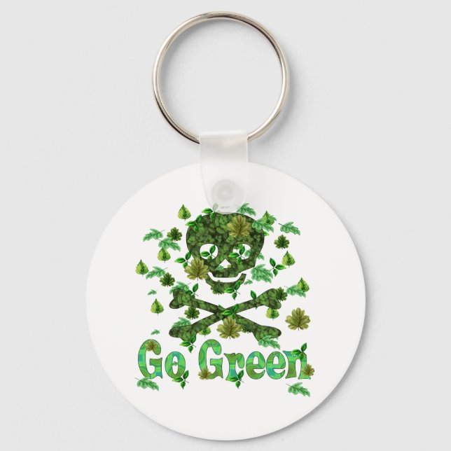 Chaveiro Crânio do Dia da Terra (Frente)