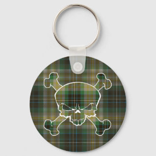 Chaveiro Crânio do Tartan de Fitzpatrick nenhum Keyring da