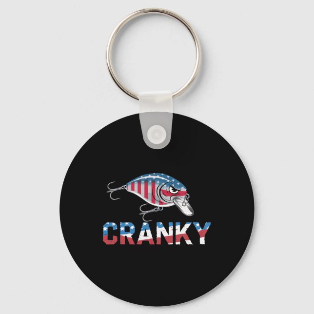 Chaveiro Cranky Usa Crankit Pesca Dia dos Pais  (Frente)