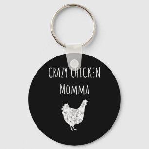 Chaveiro Crazy Chicken Momma Ckyard Chicken Farmer Frango P