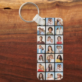 Chaveiro Create Your Own 21 Photo Collage Editable Color