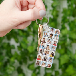 Chaveiro Create Your Own 21 Photo Collage Editable Color