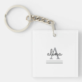 Chaveiro Create Your Own Personalize Monogram