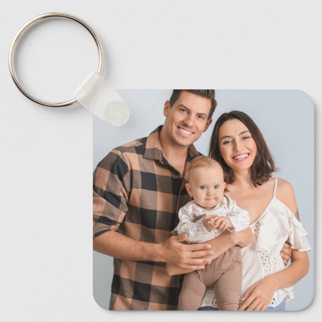 Chaveiro Create Your Own Photo Custom Picture DIY  (Frente)
