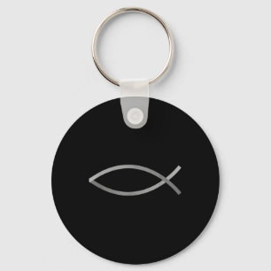 Chaveiro Credo Com Estilo Peixe Jesus Símbolo Cristão