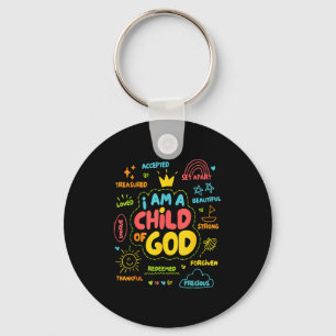 Chaveiro Criança Cristã Eu Sou Uma Criança De Deus Jesus Fé