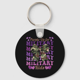 Chaveiro Criança Militar Camo Coquette Arco Púrpura Criança