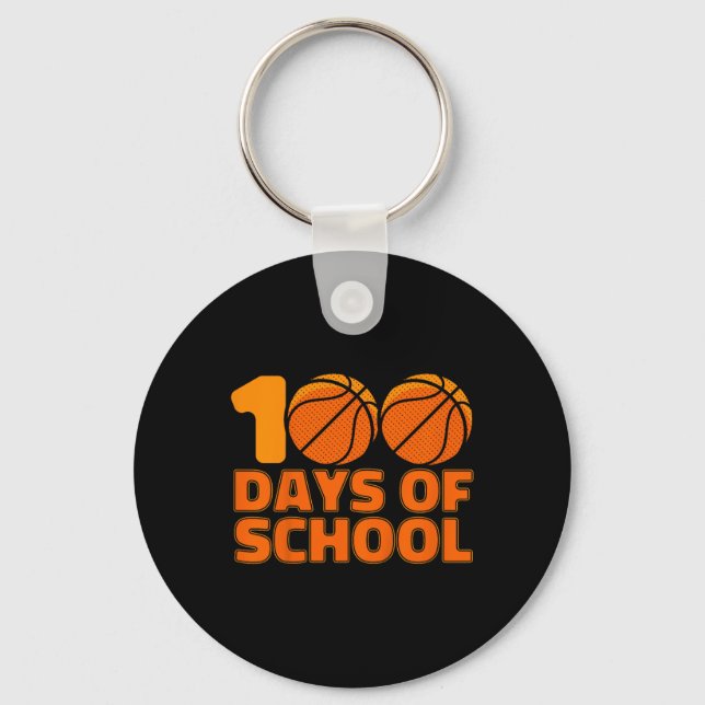 Chaveiro Crianças 100 Dias De Bysketbyll Escolar 100º Dia D (Frente)