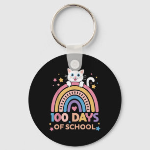 Chaveiro Crianças 100 Dias Mais Inteligentes Meninas Gatinh